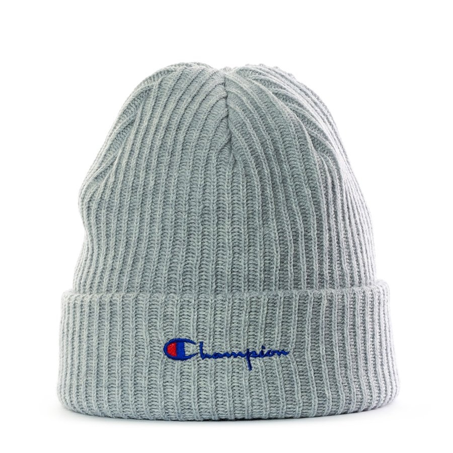 Champion beanie Script Logo grey (804413/F18/EM004) Grey | CLOTHES