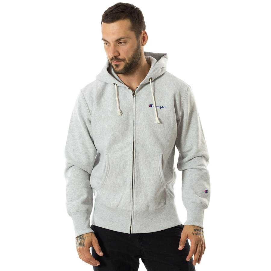 Champion sweatshirt hoody Full Zip Reverse Weave grey (212579/F18/EM004
