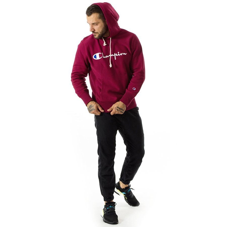 Mens burgundy sale champion hoodie