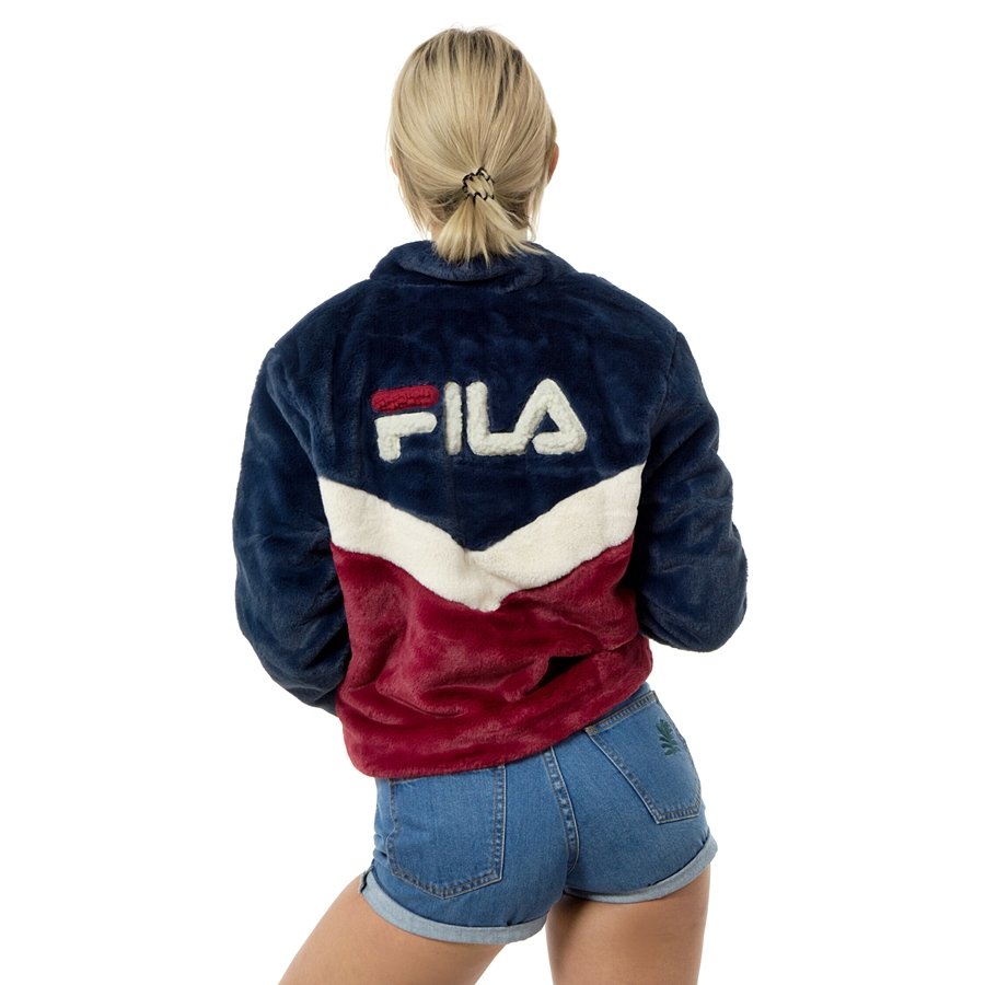 FILA jacket Charmine jacket navy / red / white | CLOTHES & ACCESORIES ...