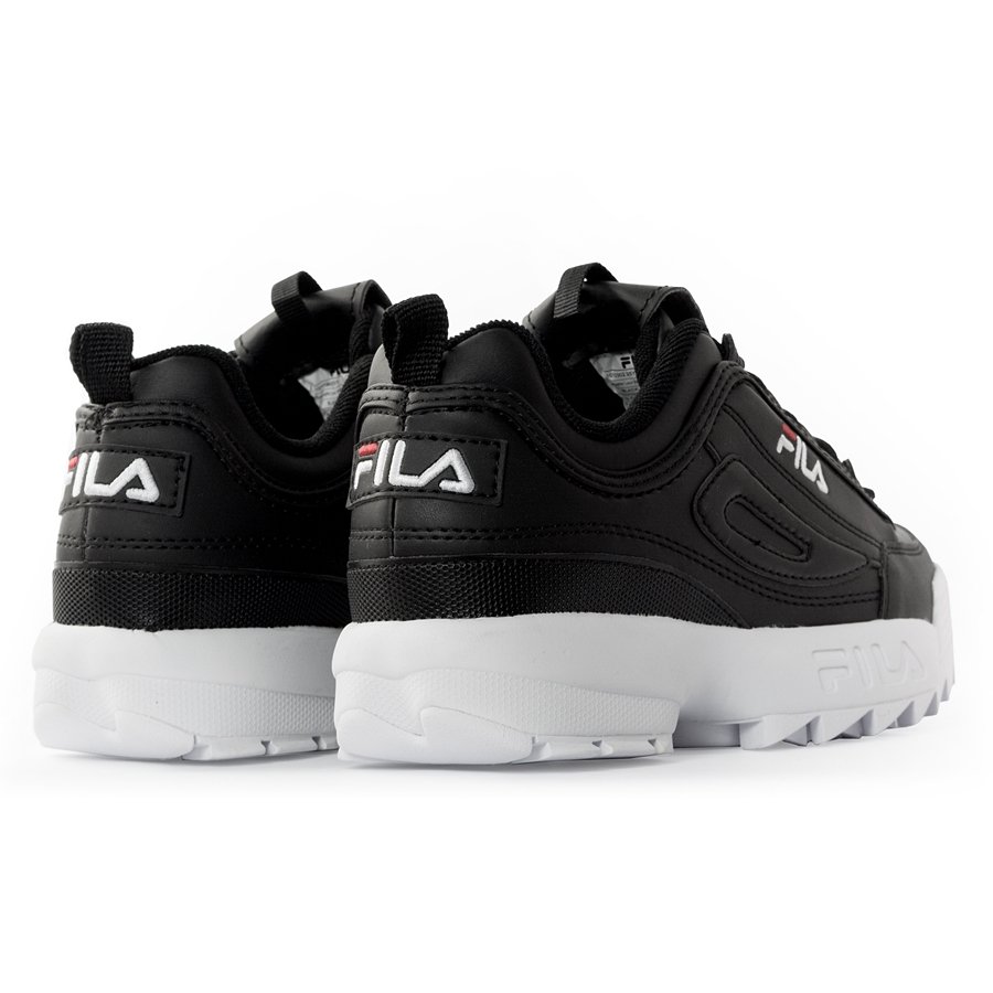 fila disruptor black size 3