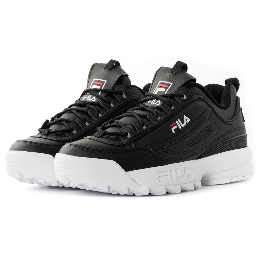 fila disruptor black size 5