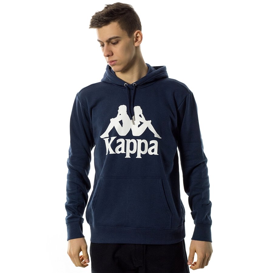 Kappa sweatshirt hoody Taino navy Navy | CLOTHES & ACCESORIES ...