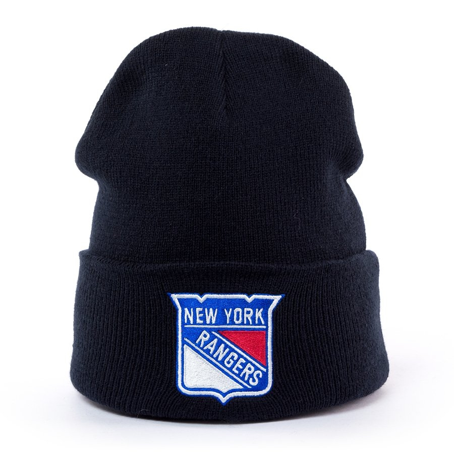 Mitchell and Ness Logo Cuff Knit New York Rangers navy New York Rangers | CLOTHES & ACCESORIES ...