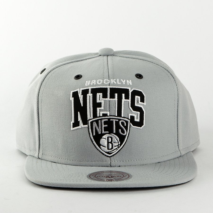 Mitchell and Ness snapback Black And White Arch Brooklyn Nets grey ...