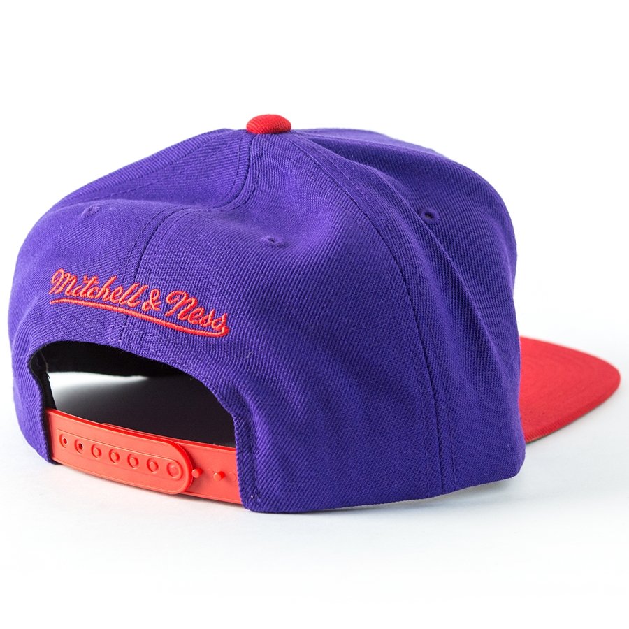 Mitchell and Ness snapback Cropped XL Logo Toronto Raptors purple / red ...