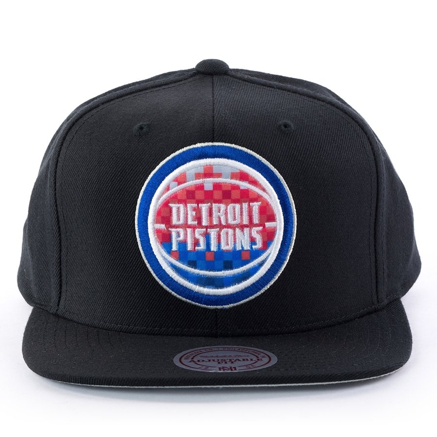 Mitchell and Ness snapback Easy Three Digital XL Detroit Pistons black