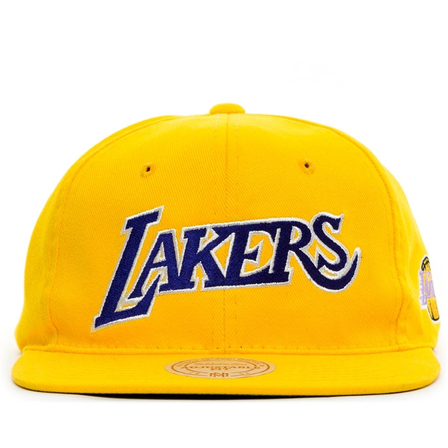 lakers yellow snapback