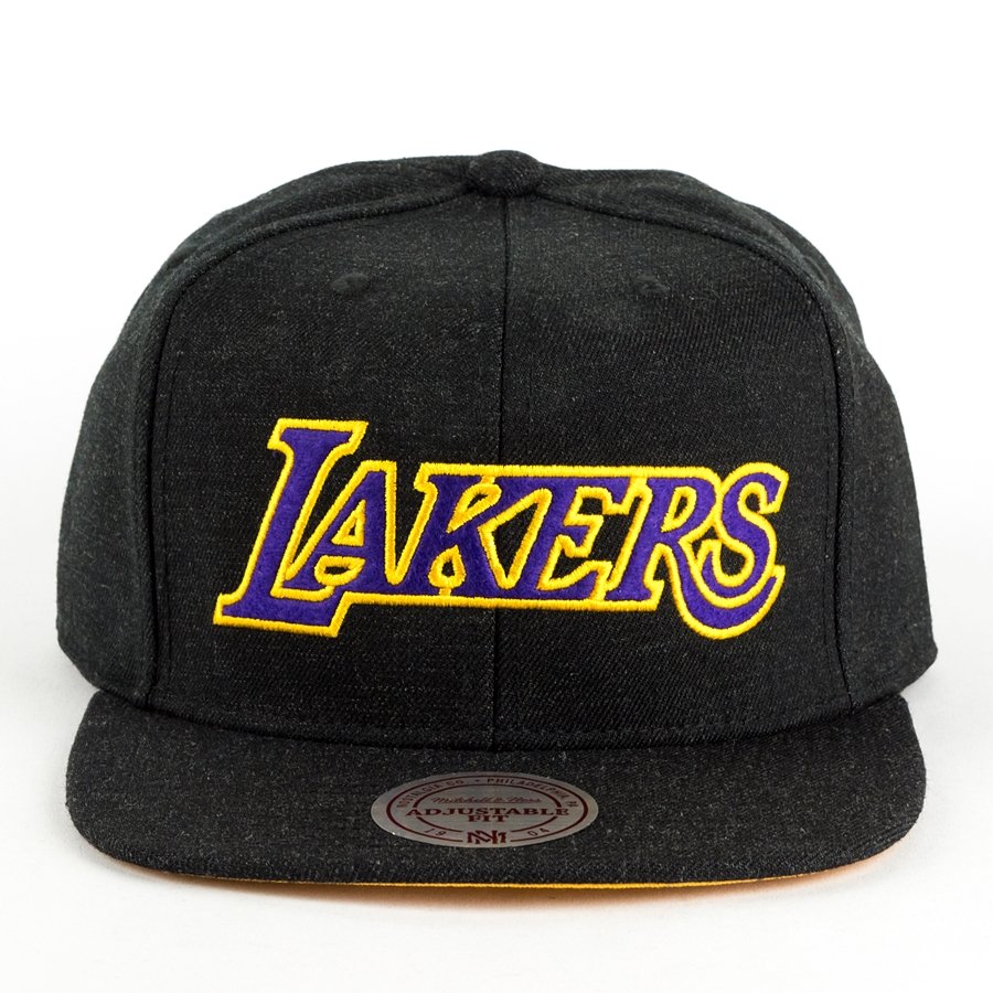 Mitchell and Ness snapback Team Heather Los Angeles Lakers black Los ...