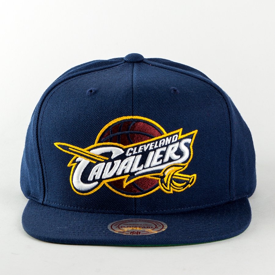 Mitchell and Ness snapback Wool Solid Cleveland Cavaliers navy ...