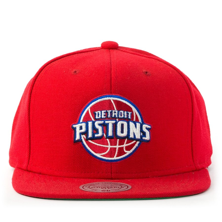 Mitchell and Ness snapback Wool Solid Detroit Pistons red