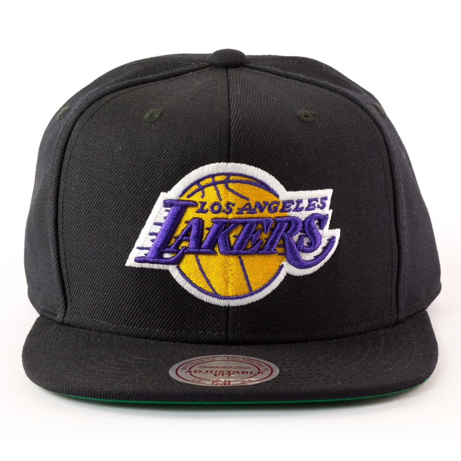 Mitchell and Ness snapback Wool Solid Los Angeles Lakers black | Caps ...