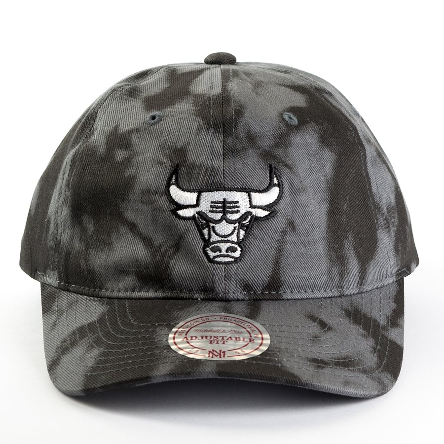 Mitchell and Ness strapback Multi Colour Acid Wash Dad Hat Chicago ...