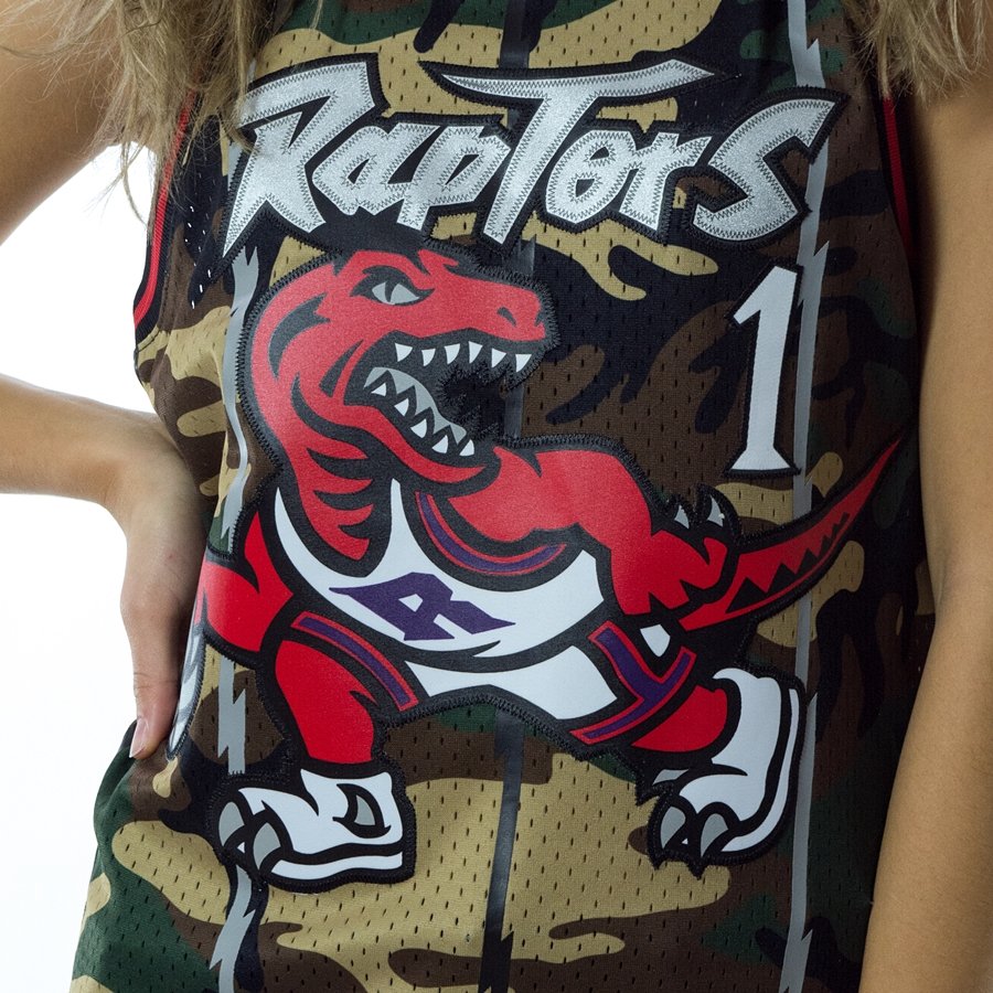 Mitchell & Ness Toronto Raptors #1 Tracy McGrady camo Swingman Jersey