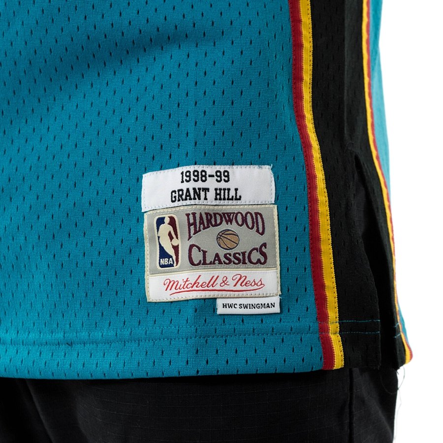 Grant Hill Detroit Pistons Mitchell & Ness Swingman Jersey - Teal