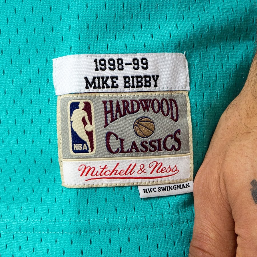  Mitchell & Ness Vancouver Grizzlies Mike Bibby 10 Teal Replica  Swingman Jersey 2.0 NBA HWC Basketball Trikot : Sports & Outdoors