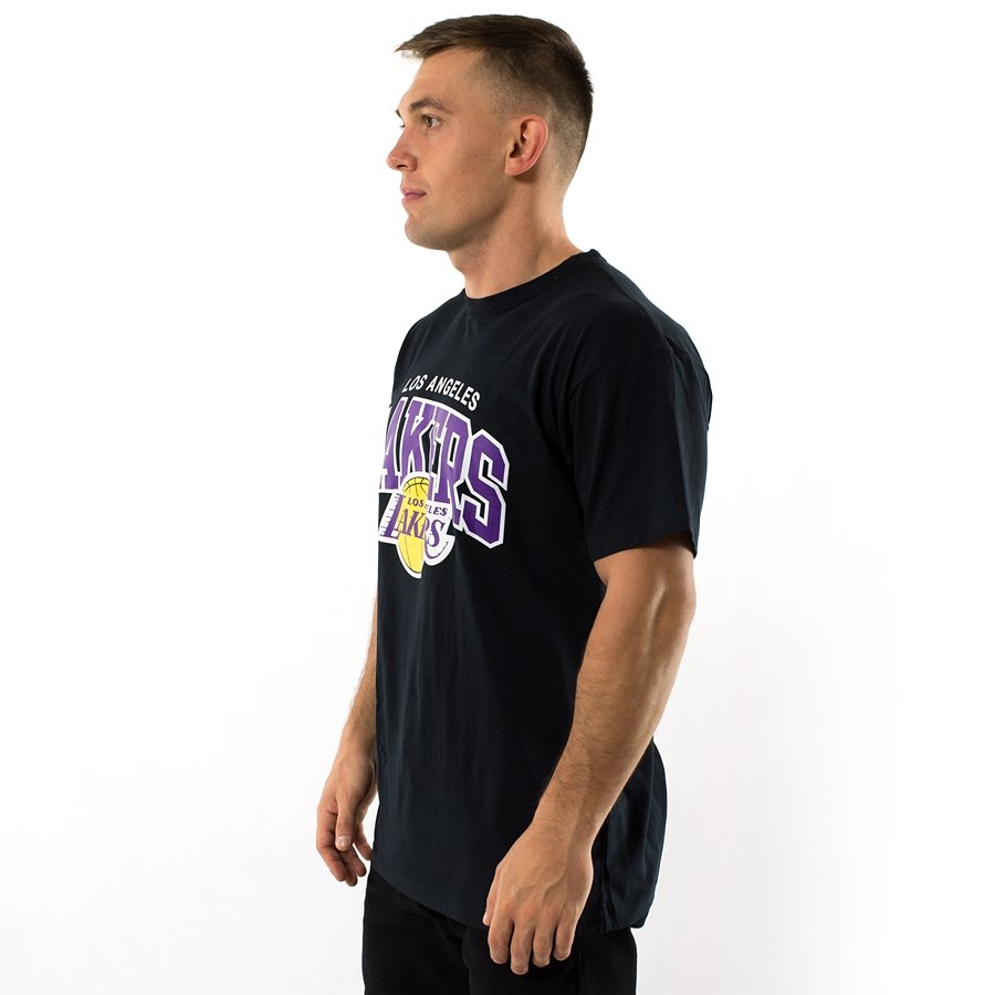 Mitchell and Ness t-shirt Team Arch Los Angeles Lakers black Los ...