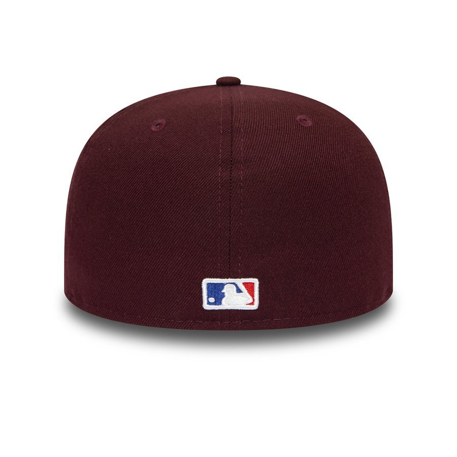 maroon yankees hat