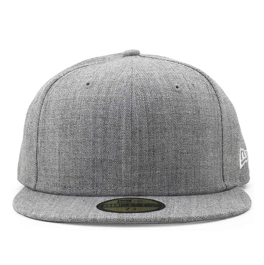 blank grey brim fitted