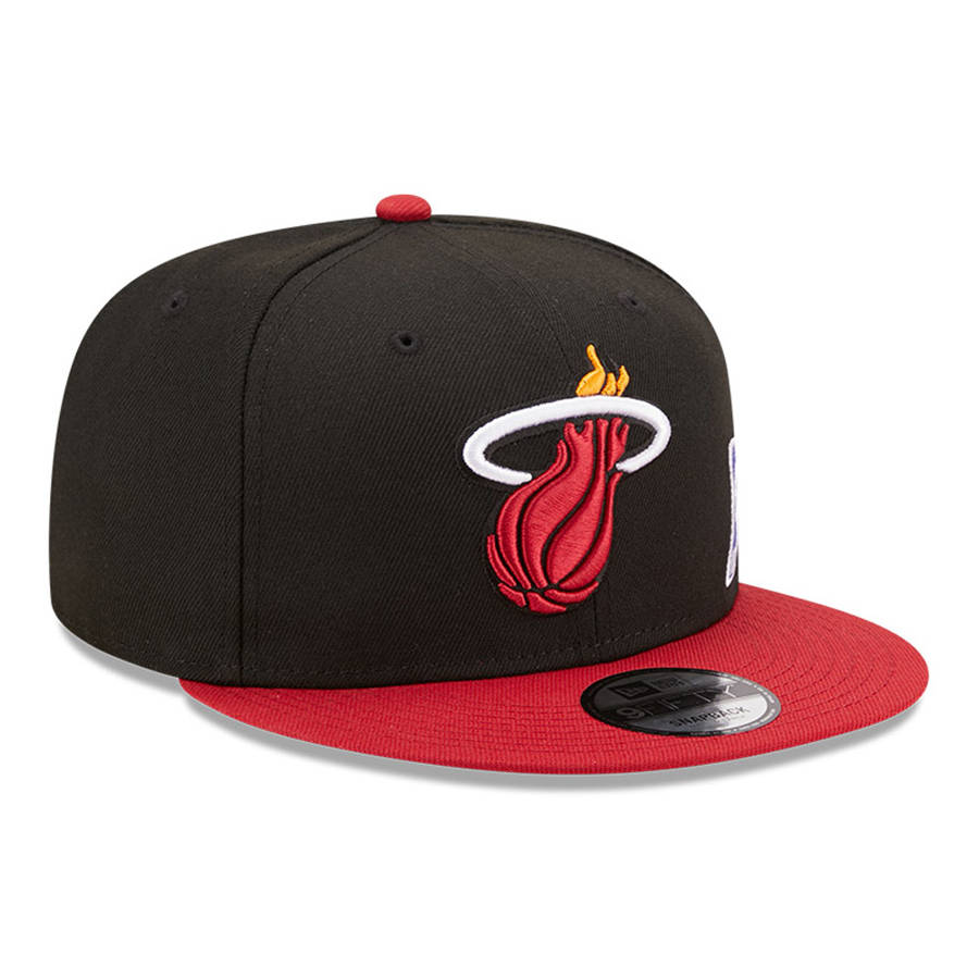 New Era snapbacK 9FIFTY NBA Team Arch Miami Heat black / red Miami Heat ...