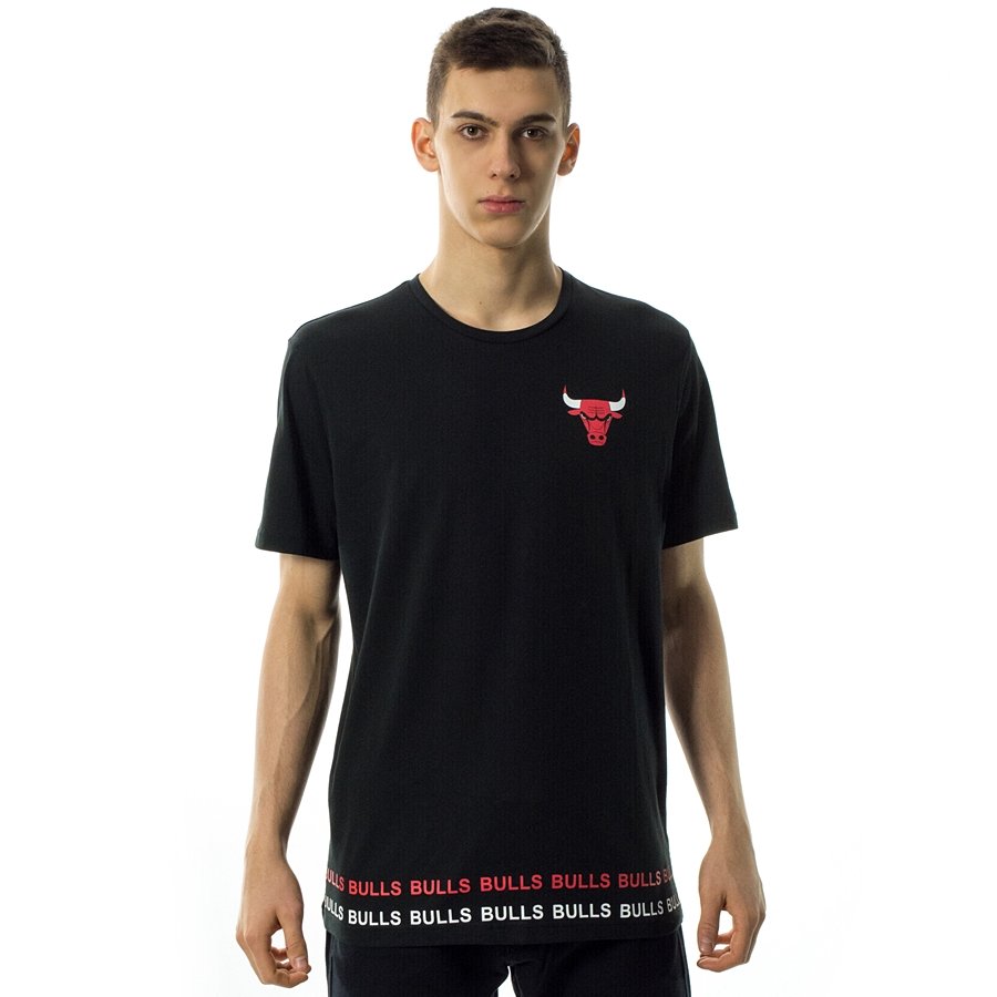 New Era Nba  Chicago Bulls Wordmark Black T-Shirt - · Kales Tiles