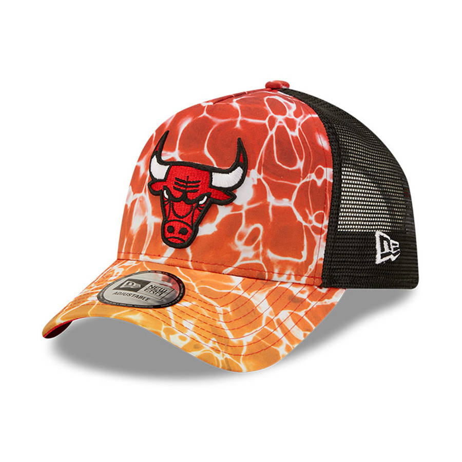 Black New Era NBA Chicago Bulls 9FORTY Trucker Cap