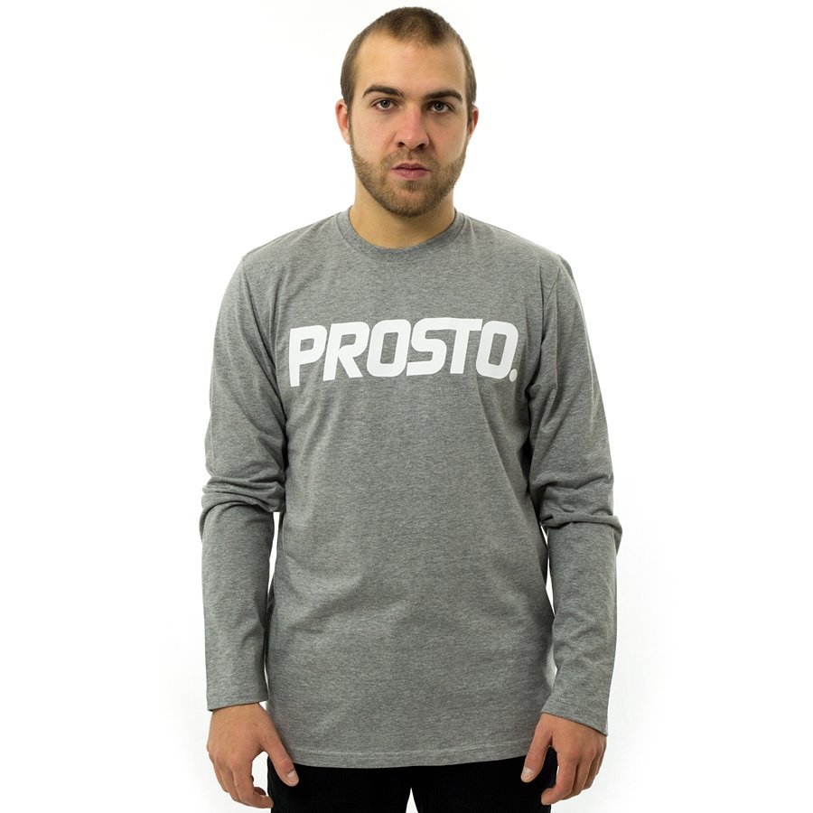 Prosto Klasyk longsleeve Drak white Grey | CLOTHES & ACCESORIES \ T ...