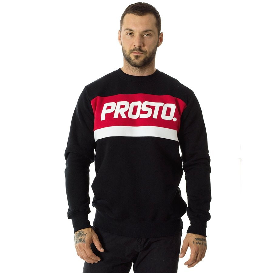 Prosto Klasyk sweatshirt crewneck Based black CLOTHES & ACCESORIES