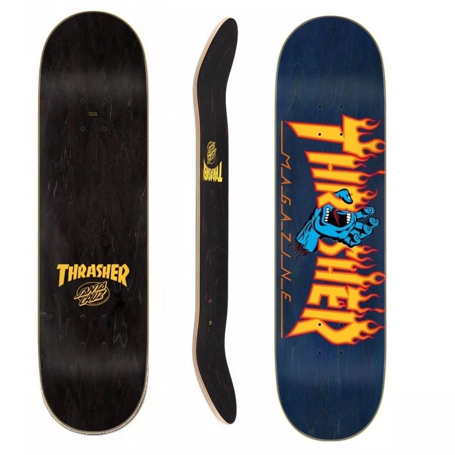 Santa Cruz Skateboards x Thrasher Magazine Screaming Flame Deck