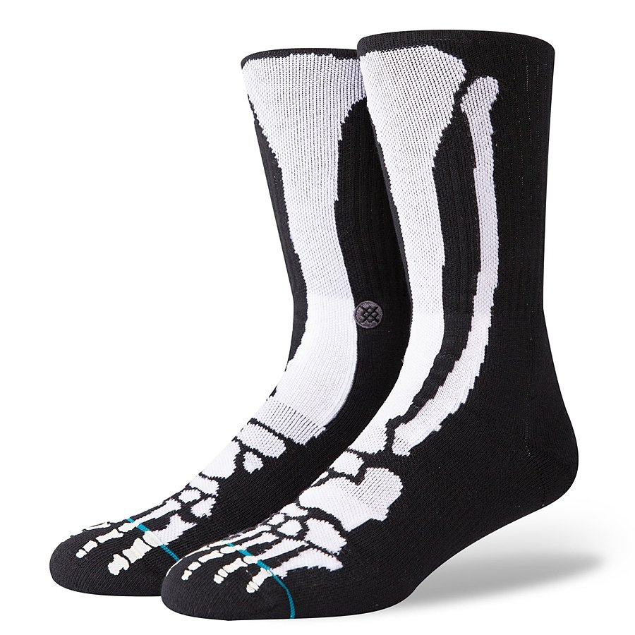 Stance socks Foundation Bones 2 black CLOTHES & ACCESORIES \ Underwear \ Socks *WOMEN