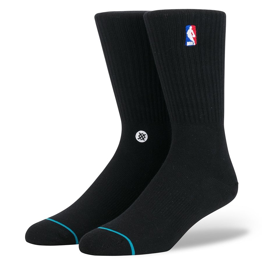 Stance socks NBA Logoman Crew black Black | BASKETBALL \ Accesories ...