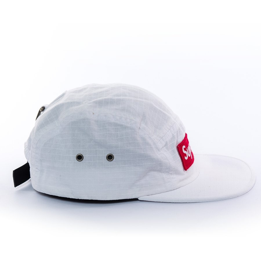 Supreme 5-panel Metal D-Ring Camp Cap white