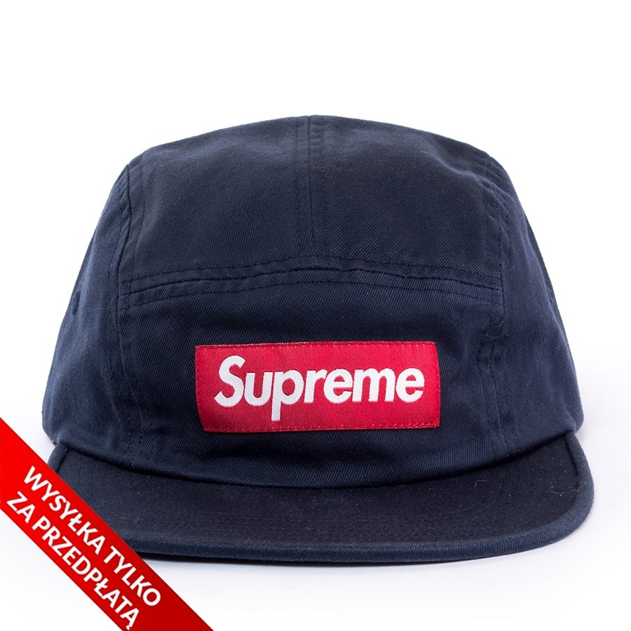 Supreme 5-panel Washed Chino Twill Camp Cap navy | CLOTHES & ACCESORIES