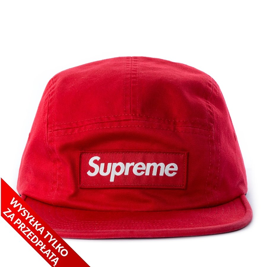 Supreme 5-panel Washed Chino Twill Camp Cap red | CLOTHES & ACCESORIES