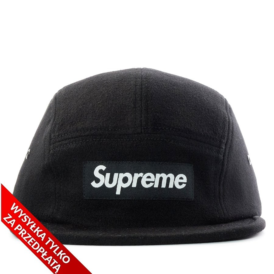 Supreme wool camp outlet cap black