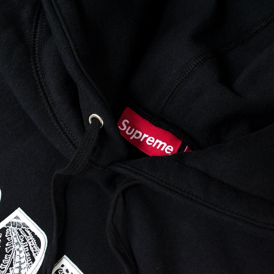 Supreme sweatshirt hoody Paisley Fuck Em All black Black | CLOTHES