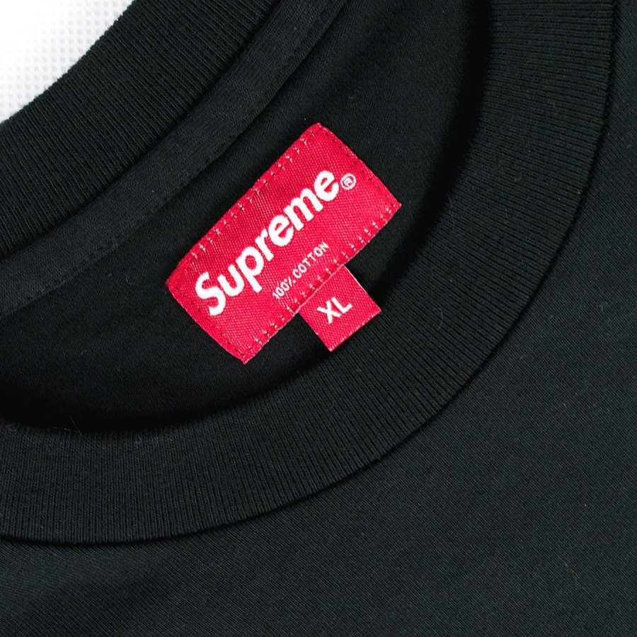 Supreme reflective small box 2025 tee black