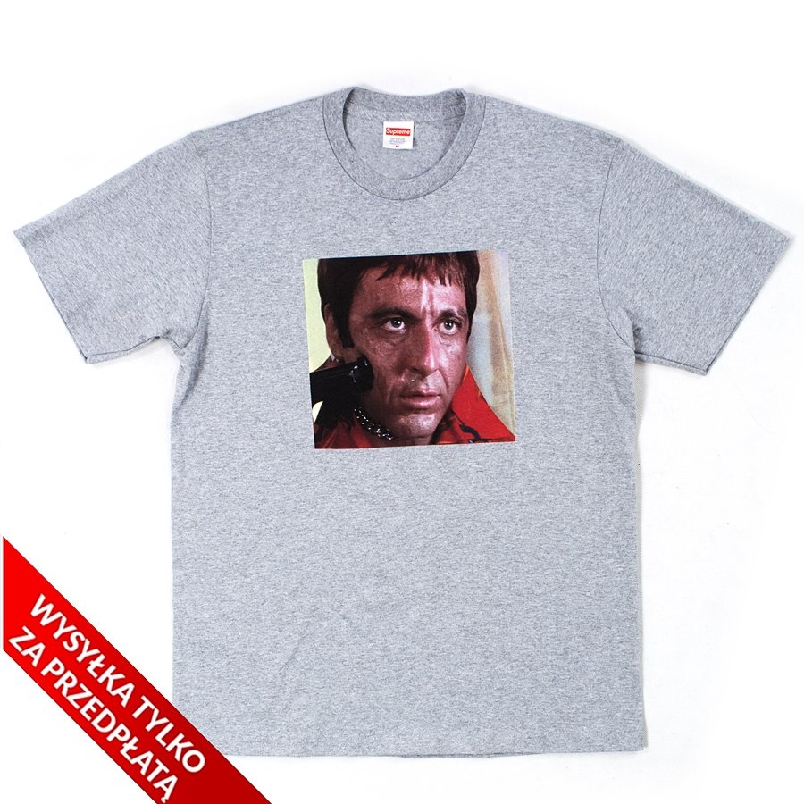 Supreme t-shirt Scarface Shower Tee grey | CLOTHES & ACCESORIES \ T ...