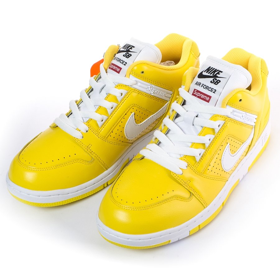 Nike SB Air Force 2 Low Supreme Yellow Men's - AA0871-717 - US
