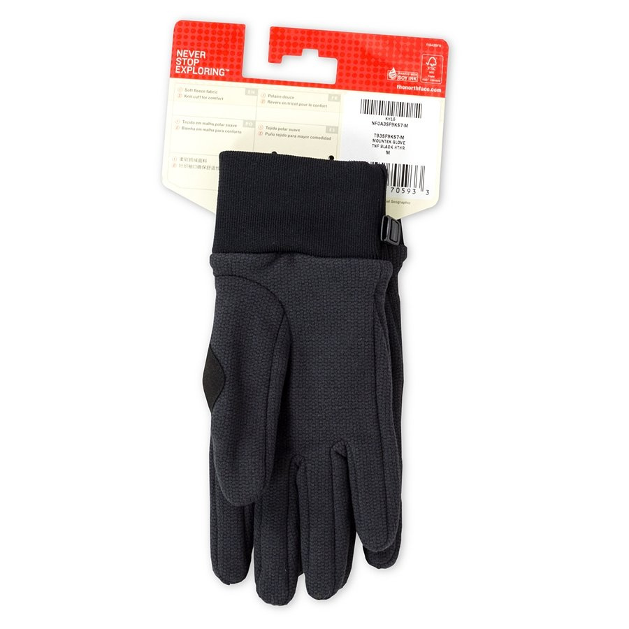 The North Face Mountek Glove Tnf Black Heather T93sf9ks7 Women Accessories Men Accessories Clothes Accesories Additives Gloves Brands T The North Face Matshop Pl Multibrand Streetwear Store Caps Sneakers Basketball