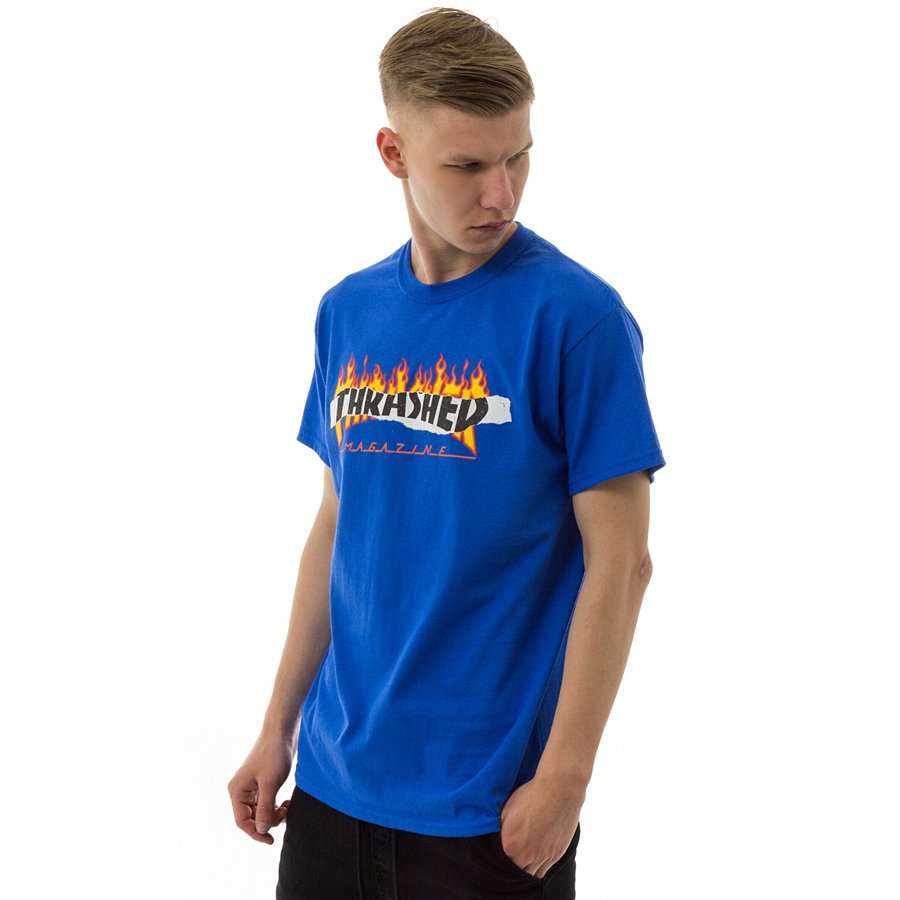 Thrasher t-shirt Ripperd royal blue Royal Blue | CLOTHES & ACCESORIES ...