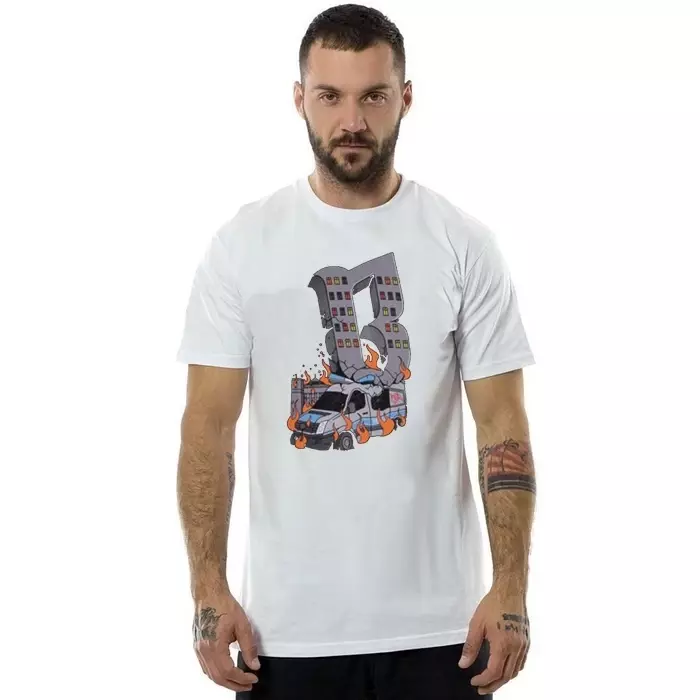 BOR t-shirt B Block white