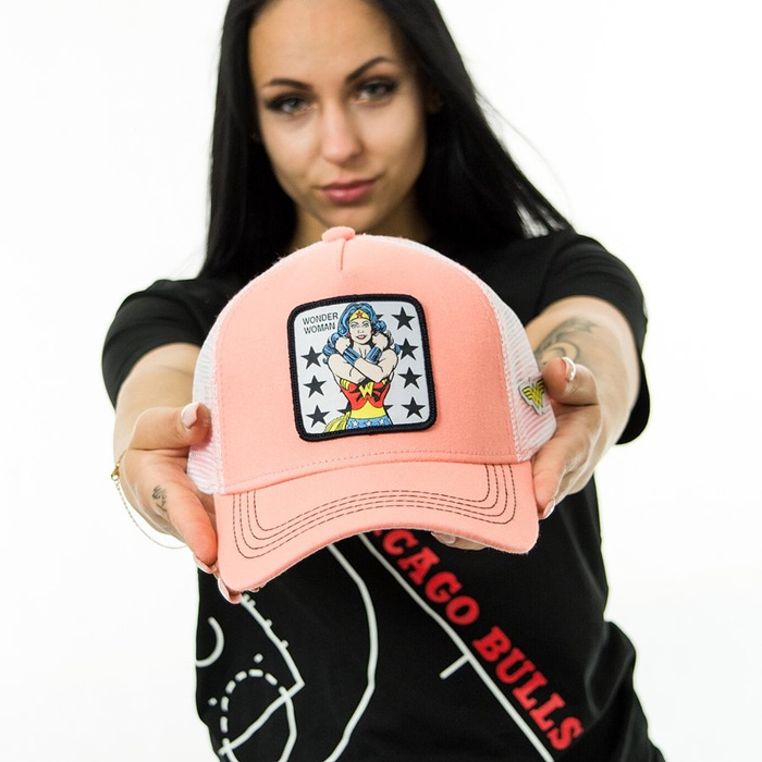 CapsLab casquette trucker DC Wonder Woman pink / white Wonder Women
