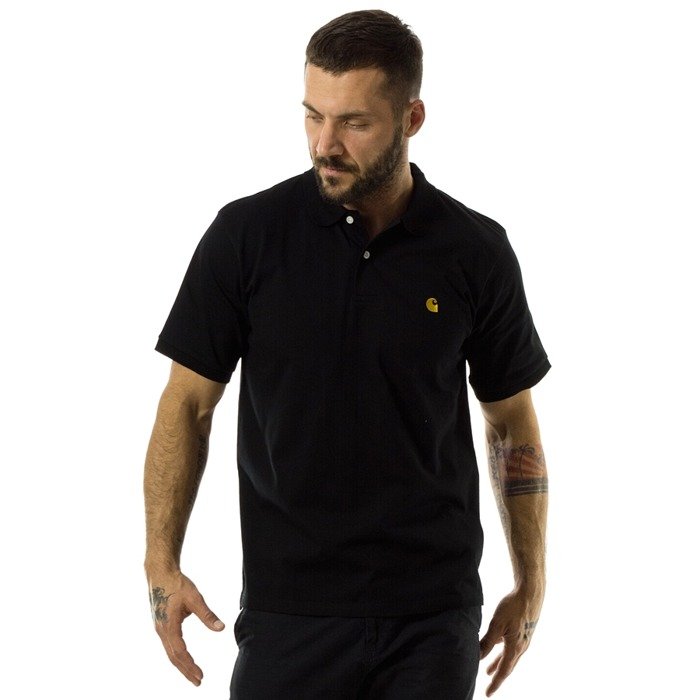 Carhartt WIP Chase Polo black / gold