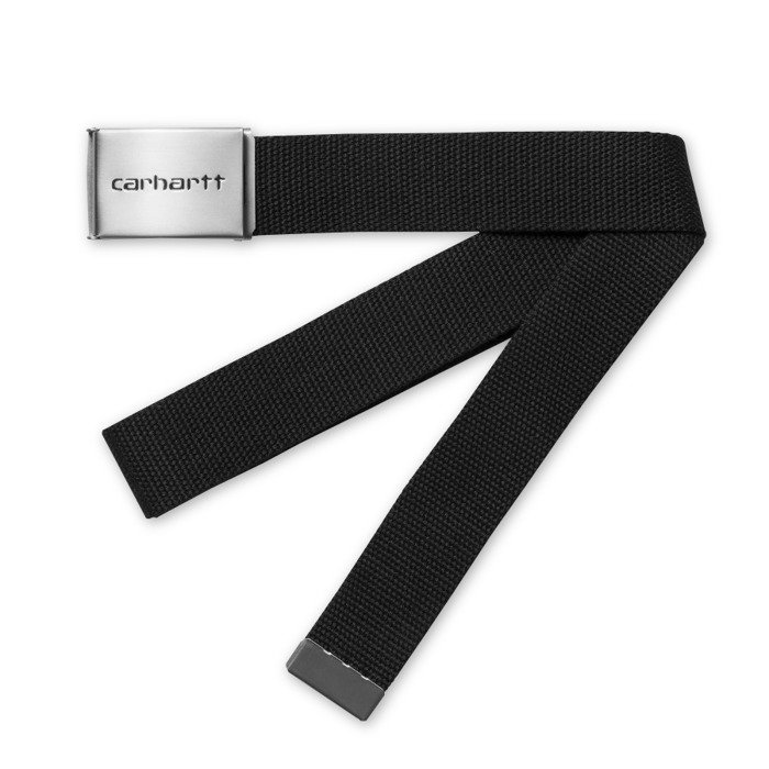 Carhartt WIP Clip Belt Chrome black / silver