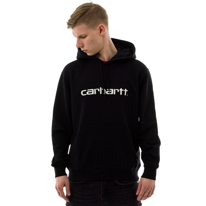 Carhartt WIP sweatshirt Hooded Carhartt Sweat SS22 black / white 