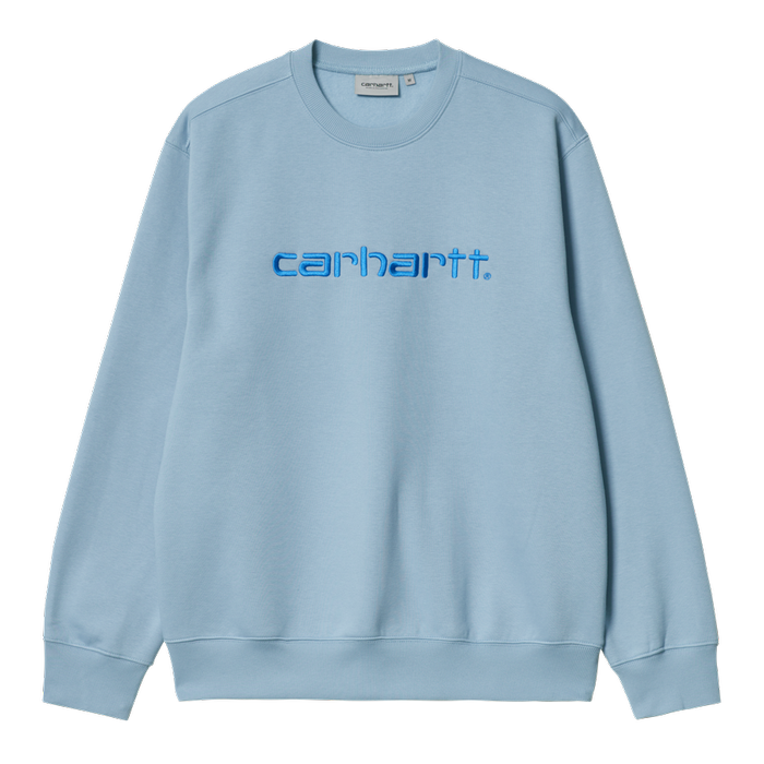 Carhartt WIP sweatshirt crewneck Carhartt frosted blue / gulf