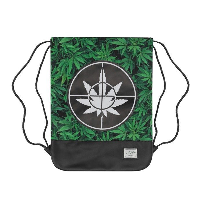 Cayler and Sons gymbag GL Defent Your Crops green leaves / black
