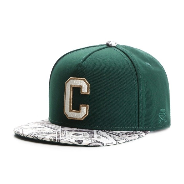 Cayler and Sons snapback Benjamins forest green / mc
