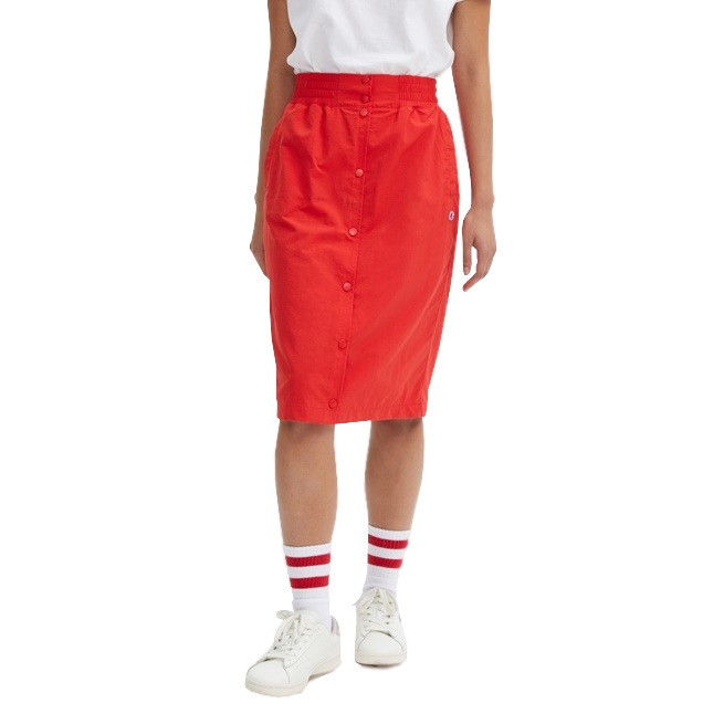 Champion Reverse Weave High Waist Popper Through Midi Skirt red (111663/S19/RS046)